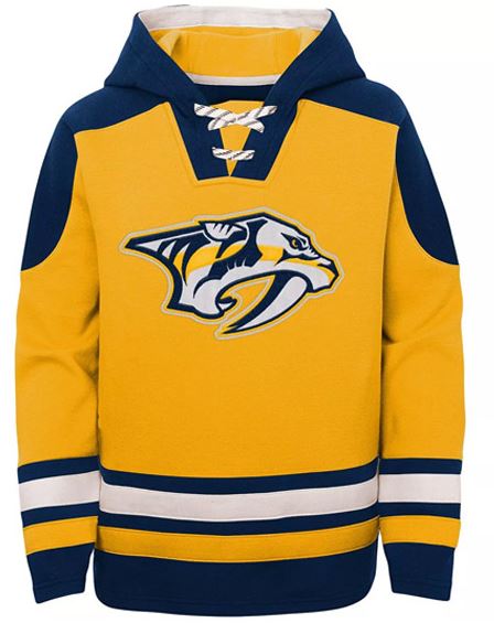 Kinder NHL Nashville Predators Hockey Hood Double Stripes