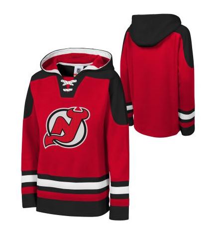 Kids NHL New Jersey Devils Hockey Hood Double Stripes