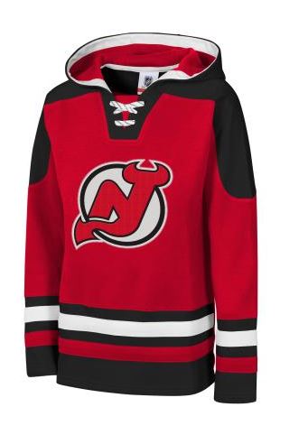 Kids NHL New Jersey Devils Hockey Hood Double Stripes