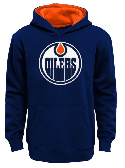 Kinder NHL Edmonton Oilers Hoodie Fleece Premium Navy