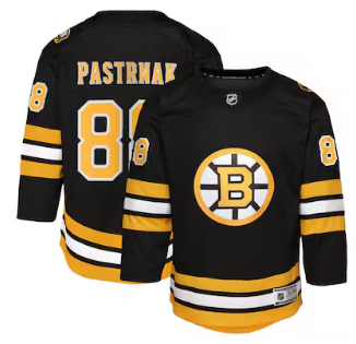 Kinder NHL Pastrnak 88 - Boston Bruins Replica Premier Jersey Home