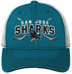 Kinder NHL San Jose Sharks Cap LockUp Mesh Snapback