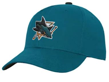 Kinder NHL San Jose Sharks Cap Precurved Snap