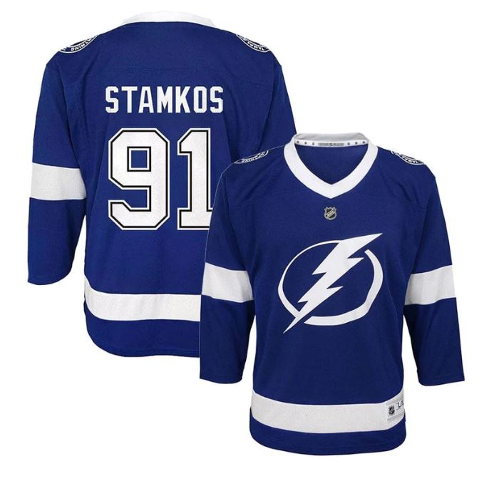 Kinder NHL Stamkos 91 - Tampa Bay Lightning Replica Premier Jersey Home
