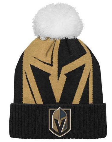 Kinder NHL Vegas Golden Knights Beanie BigFace PomPom