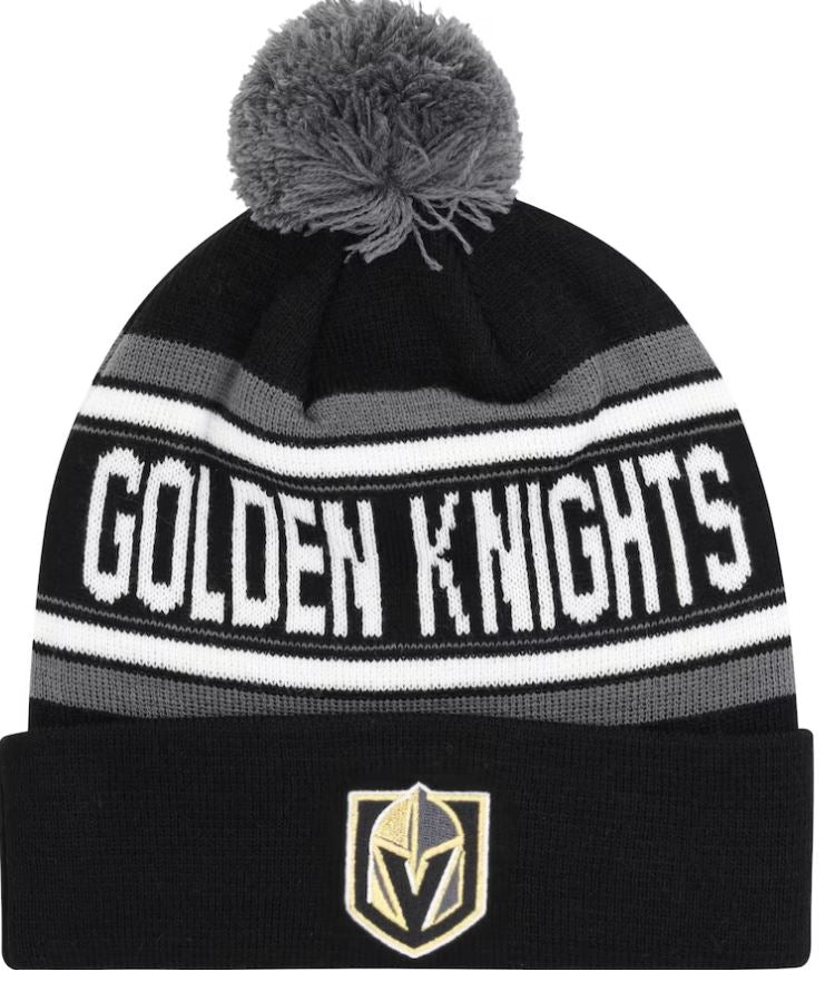 Kinder NHL Vegas Golden Knights Beanie Stretchark PomPom