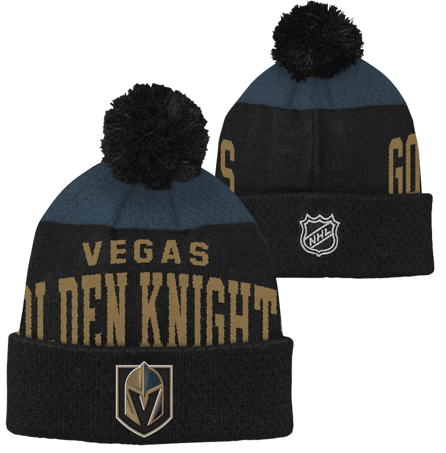 Kinder NHL Vegas Golden Knights Beanie Stretchark PomPom