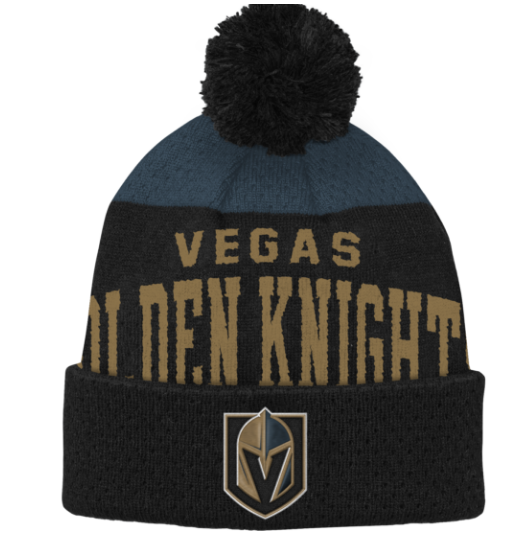 Kinder NHL Vegas Golden Knights Beanie Stretchark PomPom
