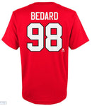 Kinder NHL Bedard 98 - Chicago Blackhawks - T-Shirt Red