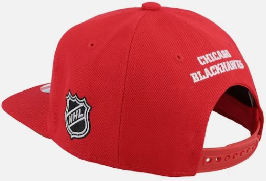 Casquette Snapback Core Flatbrim pour enfant des Blackhawks de Chicago de la LNH, rouge