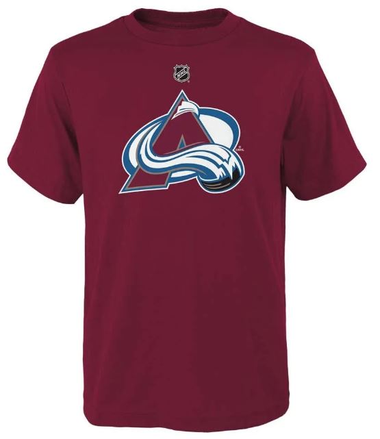 T-shirt principal pour enfant de la LNH Colorado Avalanche – Noir (taille 140 seulement)