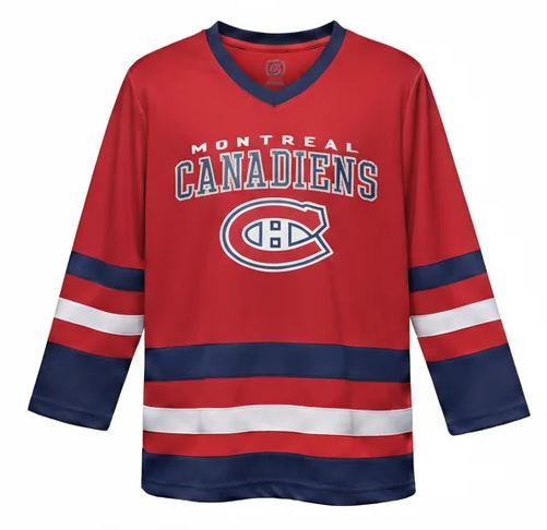 Kinder NHL Montreal Canadiens Wordmark Fan Jersey Shirt Basic