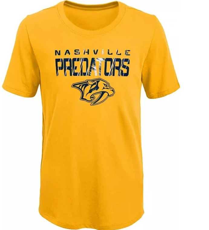 Kinder NHL Nashville Predators Full Strength T-Shirt - Yellow