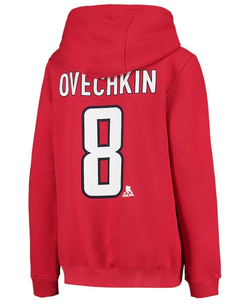 Kinder NHL Ovechkin 8 - Washington Capitals Hoodie Basic Red