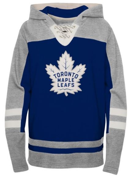 Kinder NHL Toronto Maple Leafs Hockey Hood Double Stripes - Blue-Grey