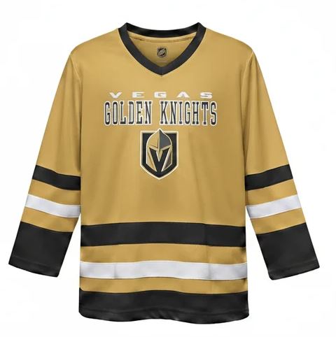 Kinder NHL Vegas Golden Knights Wordmark Fan Jersey Shirt Basic