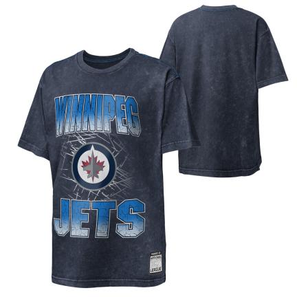 T-shirt APro pour enfants avec bannière des Blackhawks de Chicago de la LNH