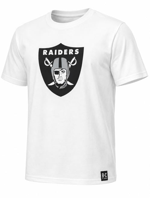 NFL Las Vegas Raiders Slub T-Shirt Ecru - White