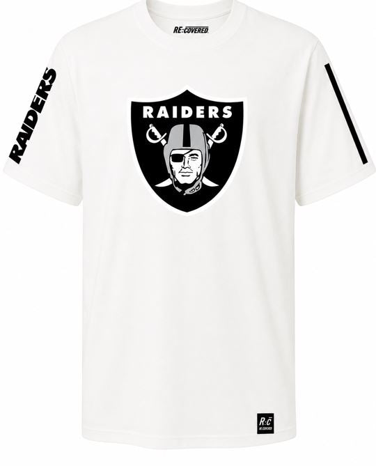 NFL Las Vegas Raiders Slub T-Shirt Ecru - White