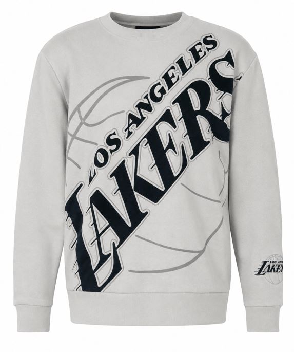 NBA Los Angeles Lakers Hollister Fleece Pullover - Grey