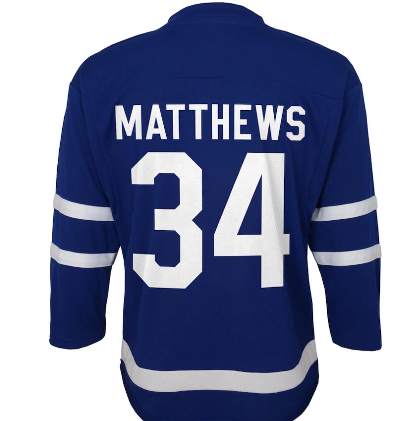 Kinder NHL Matthew 34 - Toronto Maple Leafs Jersey Home - Boy (98-116)