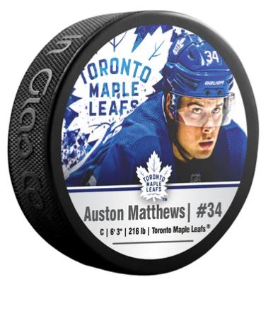 NHL Matthews 34 - Toronto Maple Leafs Souvenir Picture Puck