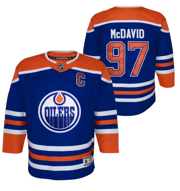 Kinder NHL McDavid 97 - Edmonton Oilers Jersey Home - Infant (2-4 Years)
