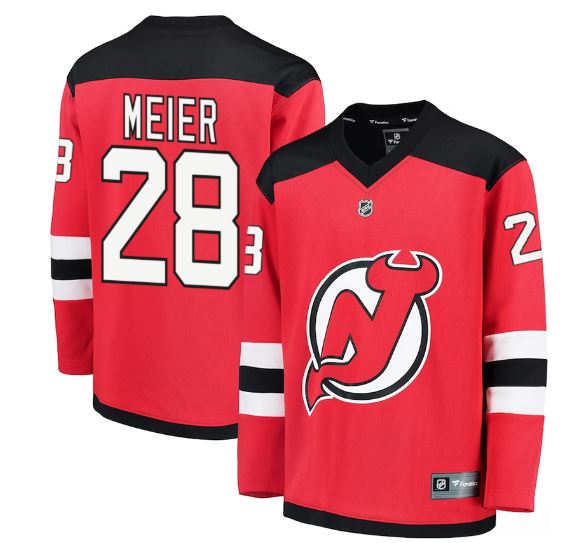 Kinder NHL Meier 28 - New Jersey Devils Premier Jersey Home