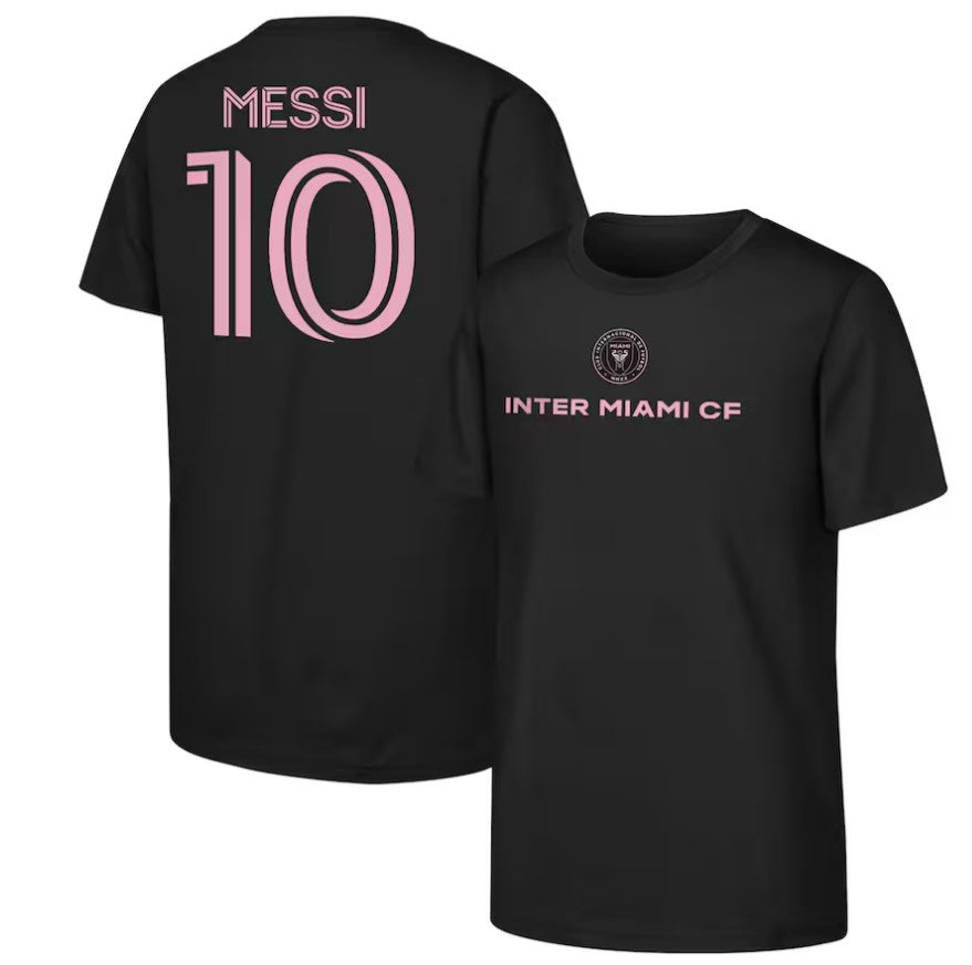 Kinder MLS Messi 10 - Inter Miami CF T-Shirt - BLK