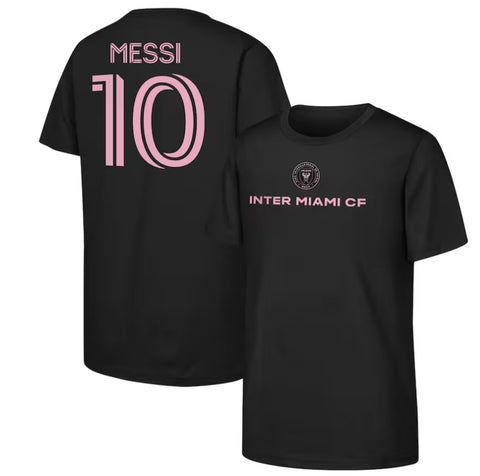 Kinder MLS Messi 10 - Inter Miami CF T-Shirt - BLK