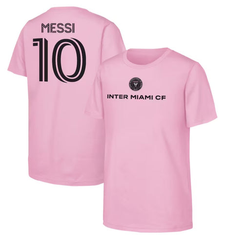 Kinder MLS Messi 10 - Inter Miami CF T-Shirt - Pink