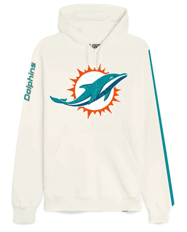 NFL Miami Dolphins Fleece Hoodie - White