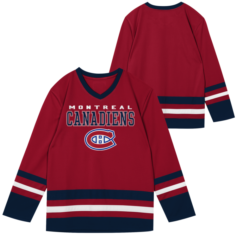 Kinder NHL Montreal Canadians Wordmark Fan Jersey Shirt Basic