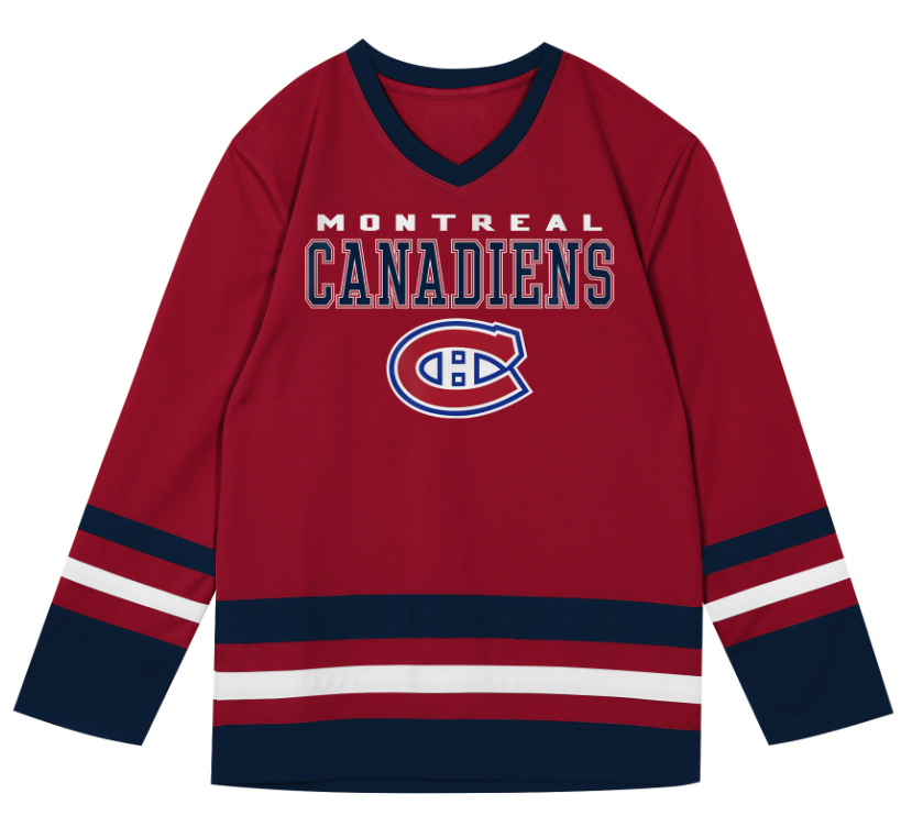 Kinder NHL Montreal Canadians Wordmark Fan Jersey Shirt Basic