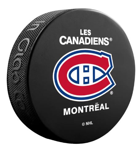 NHL Montreal Canadiens Script Logo Puck