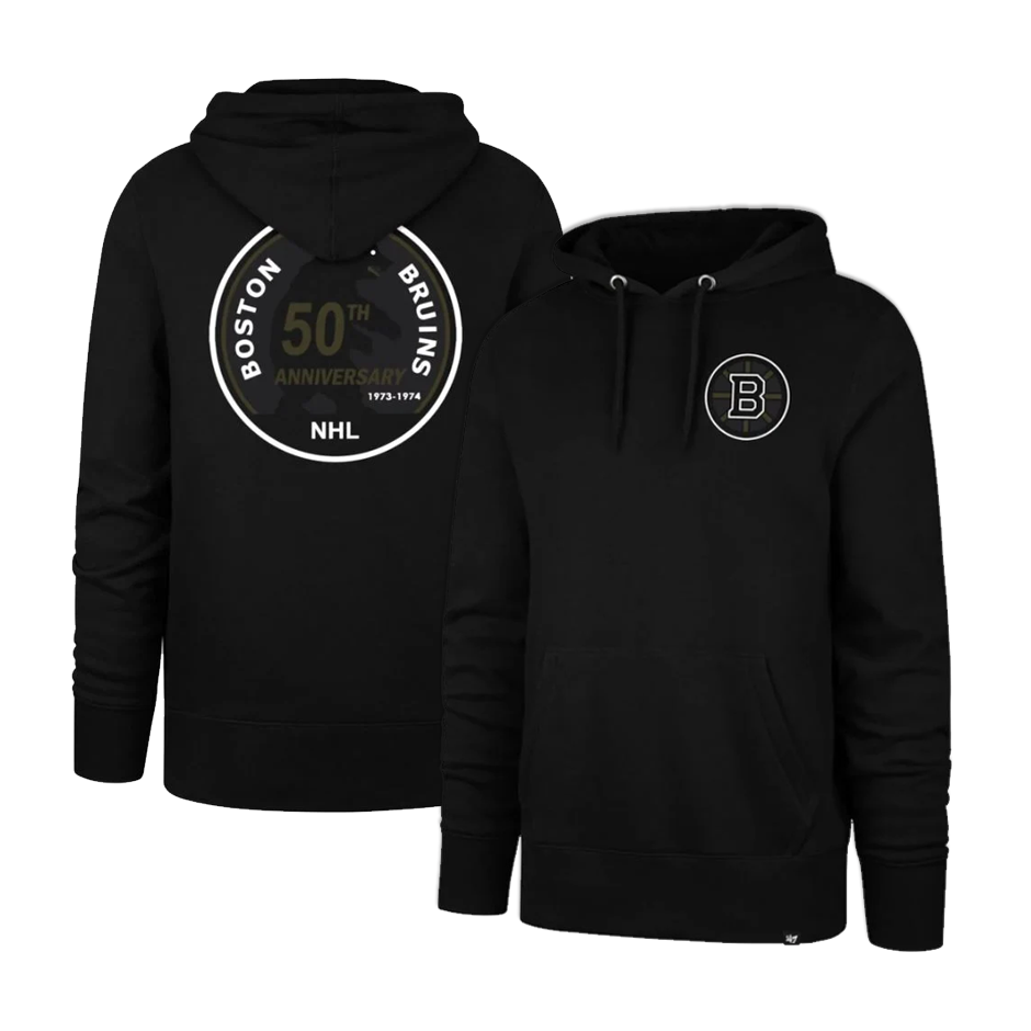 NHL Boston Bruins Backer Tone '47 Burnside Hoodie - 50th Anniversary