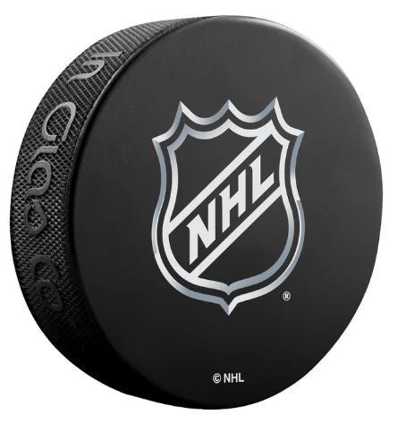 NHL Shield Emblem Logo Puck