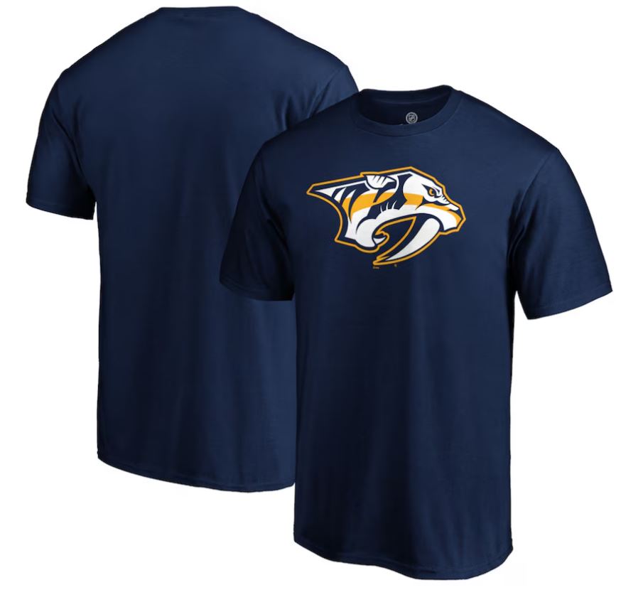 NHL Nashville Predators Primary Logo T-Shirt Navy Neutral