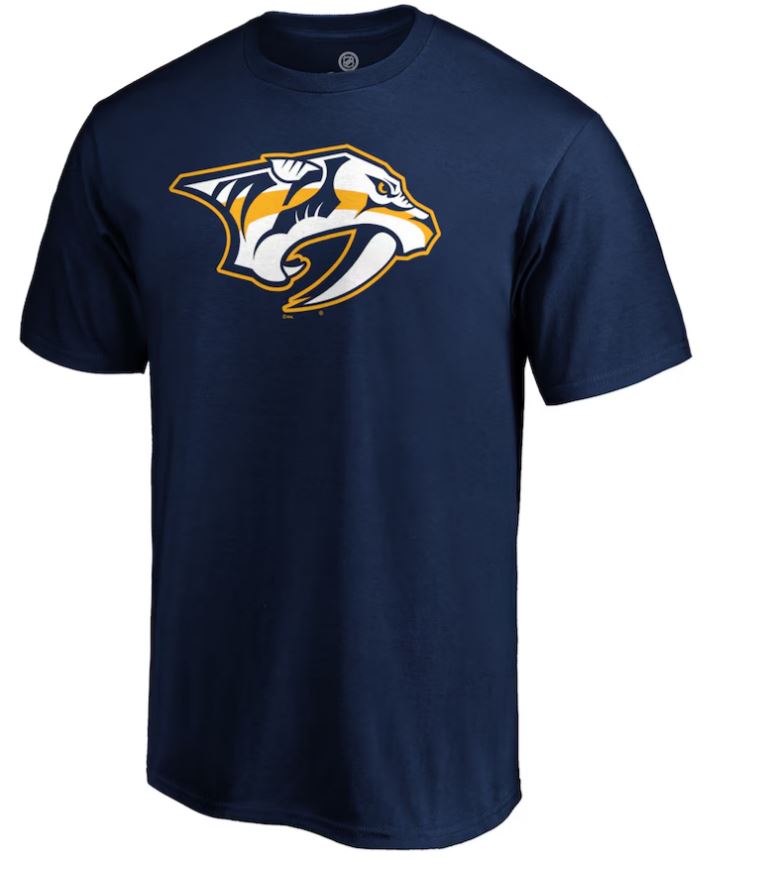 NHL Nashville Predators Primary Logo T-Shirt Navy Neutral