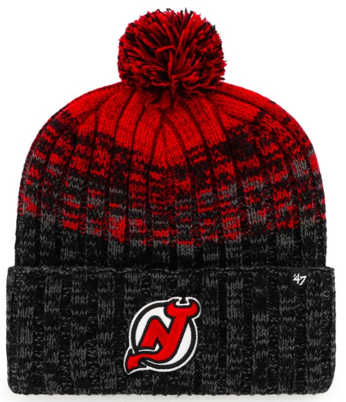 NHL New Jersey Devils Cascade &#39;47 CUFF KNIT PomPom