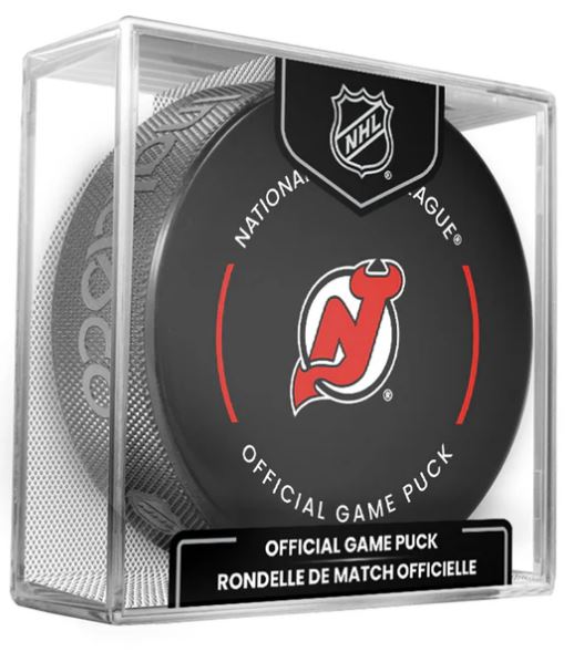 NHL New Jersey Devils Official Game Puck 2025-26