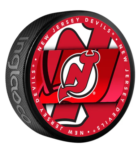 Rondelle avec logo script des Red Wings de Détroit de la LNH