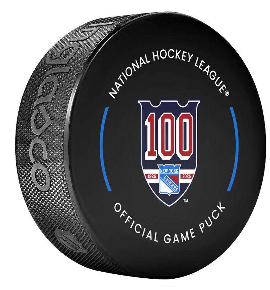 NHL New York Rangers Official Game Puck 2025-26 - 100th Anniversary