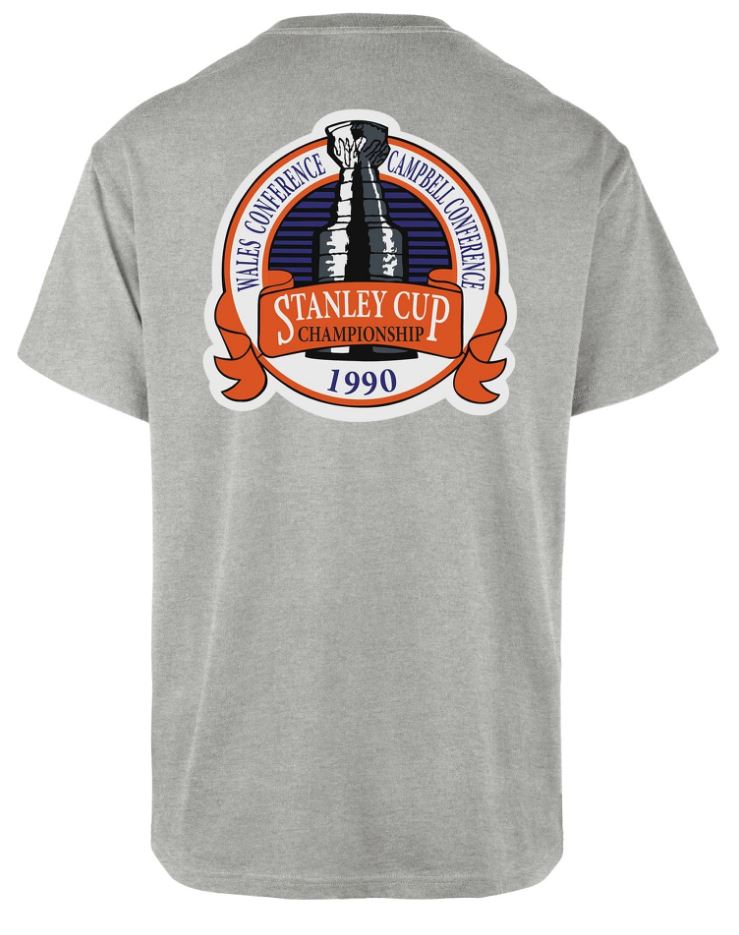 NHL Edmonton Oilers &#39;47 Cinderblock Backer Stanley Cup T-Shirt