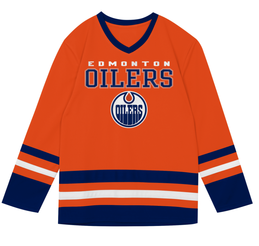 Kinder NHL McDavid 97 - Edmonton Oilers Wordmark Fan Jersey Shirt Basic