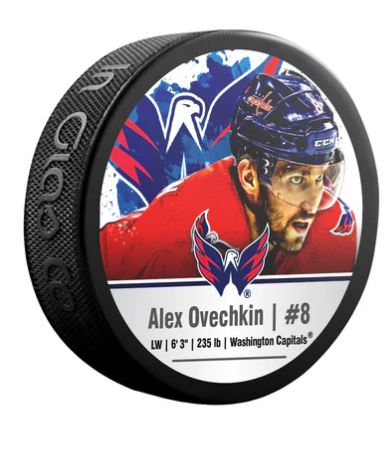 NHL Ovechkin 8 - Washington Capitals Souvenir Picture Puck