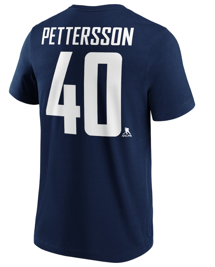 NHL Petterson 40 - Vancouver Canucks T-Shirt (1x Size L only) Navy