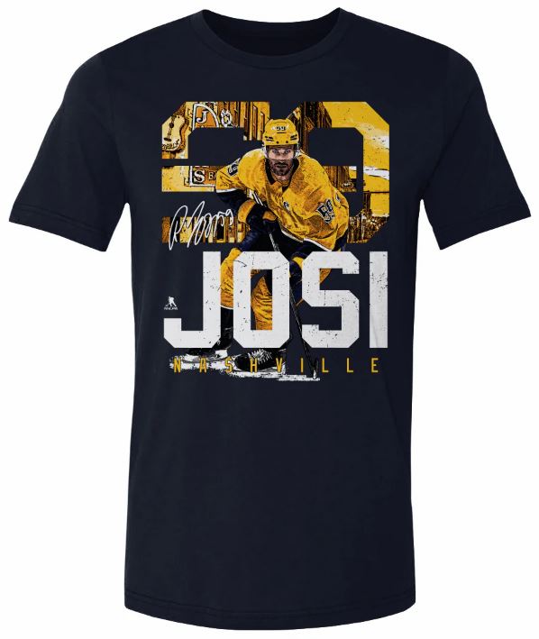 Kinder NHL Roman Josi 59 - Nashville Predatores - T-Shirt Landmark - Navy