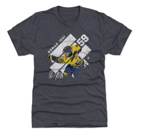Kinder NHL Roman Josi 59 - Nashville Predators - T-Shirt Stripes Navy