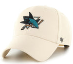 NHL San Jose Sharks Snapback '47 MVP - Nature Bone